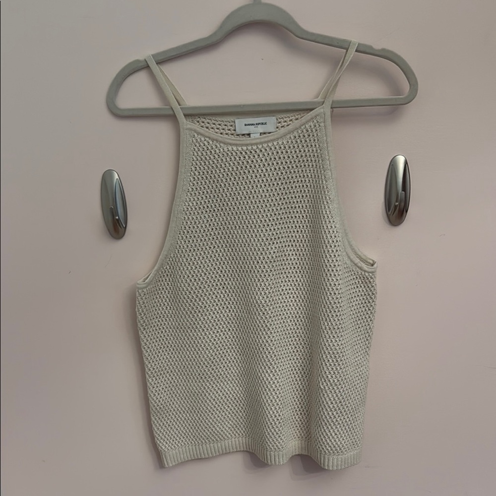 Banana Republic Cream Knit Top